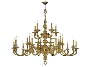 OTELLO 258/20+5 - Polished Brass chandelier _ Possoni Illuminazione